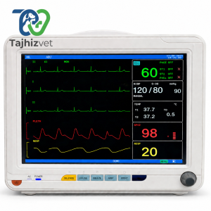 مانیتور علائم حیاتی دامپزشکی برای پایش ECG، SpO2، فشار خون و دمای بدن حیوانات