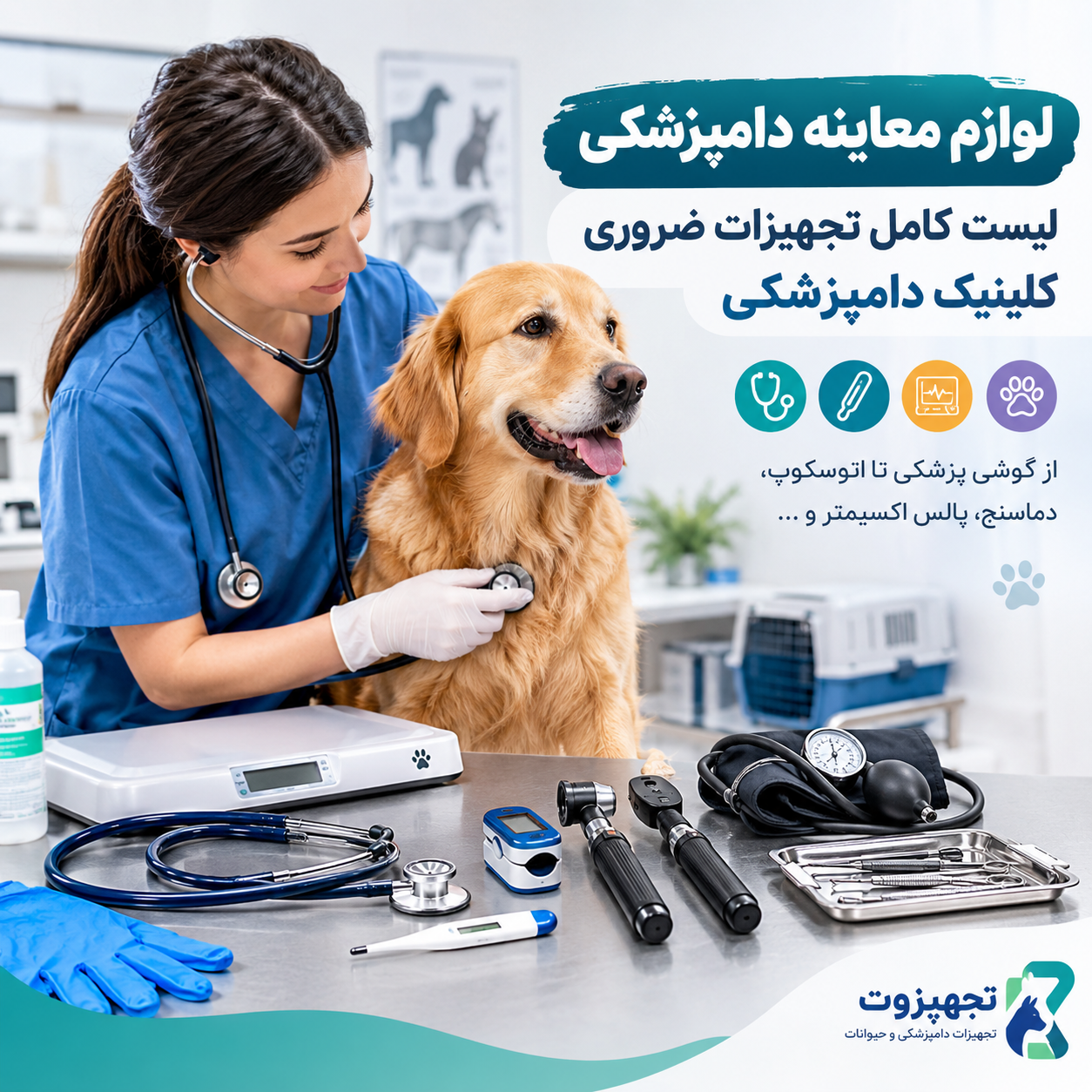 لوازم معاینه دامپزشکی و تجهیزات ضروری کلینیک دامپزشکی